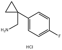 (1-(4-fluorophenyl)cyclopropyl)methanamine hydrochloride Structure