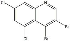3,4-Dibromo-5,7-dichloroquinoline Structure