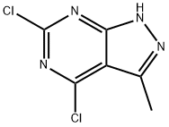 4,6-二氯-3-甲基-1H-吡唑并[3,4-D]嘧啶, 1211522-68-7, 结构式