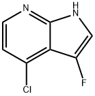 4-Chloro-3-fluoro-1H-pyrrolo[2,3-b]pyridine Struktur