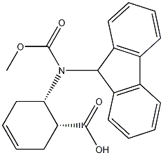cis-2-(9-Fluorenylmethoxycarbonylamino)cyclohex-4-enecarboxylic acid Structure