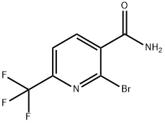 2-Bromo-6-trifluoromethylnicotinamide Structure