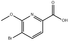 5-Bromo-6-methoxypyridine-2-carboxylic acid Structure