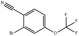 2-Bromo-4-(Trifluoromethoxy)benzonitrile 化学構造式