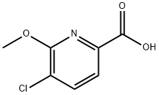 5-氯-6-甲氧基皮考啉酸, 1214373-91-7, 结构式