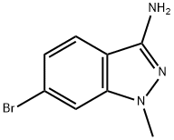 6-ブロモ-1-メチル-1H-インダゾール-3-アミン 化学構造式