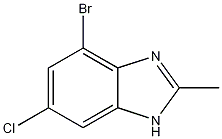 4-Bromo-6-chloro-2-methylbenzoimidazole Structure