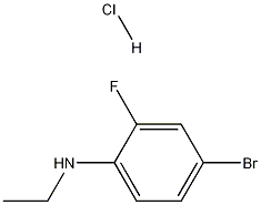 4-Bromo-N-ethyl-2-fluoroaniline HCl Structure