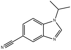 1-Isopropyl-1H-benzo[d]imidazole-5-carbonitrile Structure