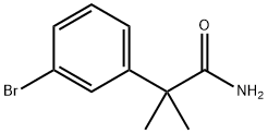 2-(3-Bromophenyl)-2-methylpropanamide Structure