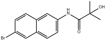 N-(6-Bromonaphthalen-2-yl)-2-hydroxy-2-methylpropanamide Structure