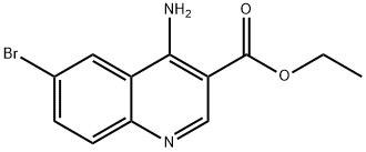 4-Amino-6-bromoquinoline-3-carboxylic acid ethyl ester,1215605-17-6,结构式