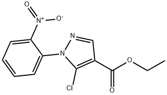 ethyl 5-chloro-1-(2-nitrophenyl)-1H-pyrazole-4-carboxylate Structure