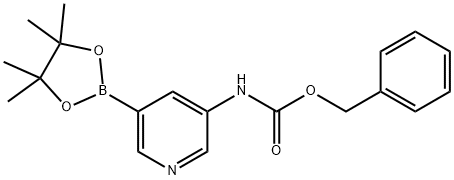 3-(CBZ-氨基)吡啶-5-硼酸频哪醇酯, 1218790-11-4, 结构式