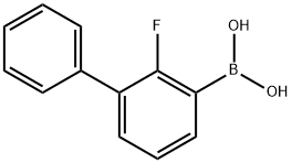 2-Fluorobiphenyl-3-ylboronic acid Struktur