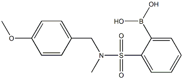 2-(N-(4-Methoxybenzyl)-N-methylsulfamoyl)phenylboronic acid Structure