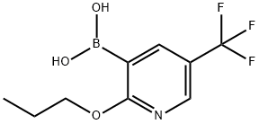 2-プロポキシ-5-(トリフルオロメチル)ピリジン-3-ボロン酸 化学構造式