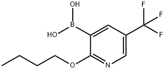 2-Butoxy-5-(trifluoromethyl)pyridine-3-boronic acid Structure