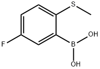5-Fluoro-2-(methylthio)phenylboronic acid Struktur