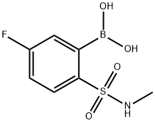 5-Fluoro-2-(N-methylsulfamoyl)phenylboronic acid Struktur