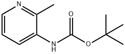 (2-甲基吡啶-3-基)氨基甲酸叔丁酯 结构式