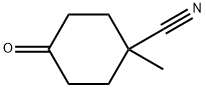 1-甲基-4-氧代环己烷腈, 121955-82-6, 结构式