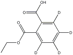 Monoethyl Phthalate-d4 Structure