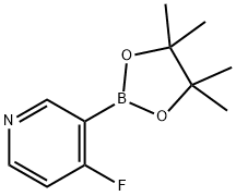 4-fluoro-3-(4,4,5,5-tetramethyl-1,3,2-dioxaborolan-2-yl)pyridine Struktur