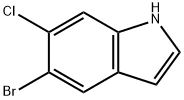 5-溴-6-氯吲哚, 122531-09-3, 结构式
