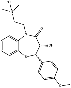 デアセチルジルチアゼムN-オキシド 化学構造式