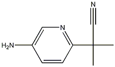 2-(5-Aminopyridin-2-yl)-2-methylpropanenitrile Struktur