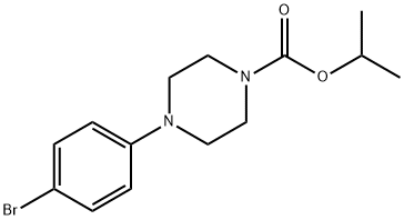 Isopropyl 4-(4-bromophenyl)piperazine-1-carboxylate Struktur