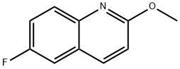 6-フルオロ-2-メトキシキノリン 化学構造式