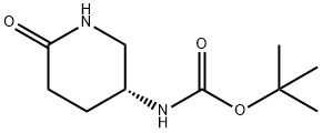 (R) - 叔丁基-6 - 氧代哌啶-3 - 基氨基甲酸, 1228566-94-6, 结构式
