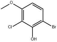 6-溴-2-氯-3-甲氧基苯酚,1228957-06-9,结构式