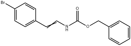 4-ブロモスチリルカルバミン酸ベンジル 化学構造式