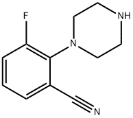 3-Fluoro-2-(piperazin-1-yl)benzonitrile Structure