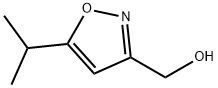 (5-イソプロピル-3-イソオキサゾリル)メタノール 化学構造式