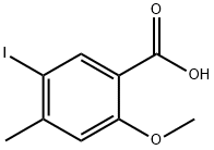 5-碘-2-甲氧基-4-甲基-苯甲酸,1241674-09-8,结构式