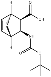 (1S,2R,3S,4R)-3-(tert-butoxycarbonylamino)bicyclo[2.2.1]hept-5-ene-2-carboxylic acid 结构式