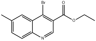 4-Bromo-6-methylquinoline-3-carboxylic acid ethyl ester Structure