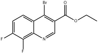4-Bromo-7,8-difluoroquinoline-3-carboxylic acid ethyl ester|