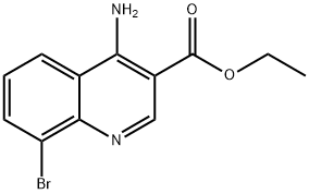 4-Amino-8-bromoquinoline-3-carboxylic acid ethyl ester Structure