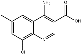 4-Amino-8-chloro-6-methylquinoline-3-carboxylic acid Structure