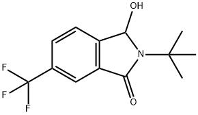 2-t-Butyl-3-hydroxy-6-trifluoromethylisoindolin-1-one Structure