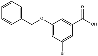 3-(ベンジルオキシ)-5-ブロモ安息香酸 化学構造式