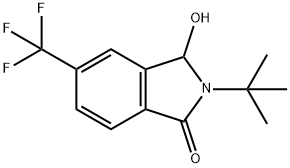 2-t-Butyl-3-hydroxy-5-(trifluoromethyl)isoindolin-1-one Structure