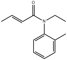 N-エチル-o-クロトノトルイジド 化学構造式