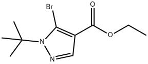 ethyl 5-bromo-1-tert-butyl-1H-pyrazole-4-carboxylate Structure
