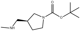(S)-Tert-Butyl3-((methylamino)methyl)pyrrolidine-1-carboxylate Structure